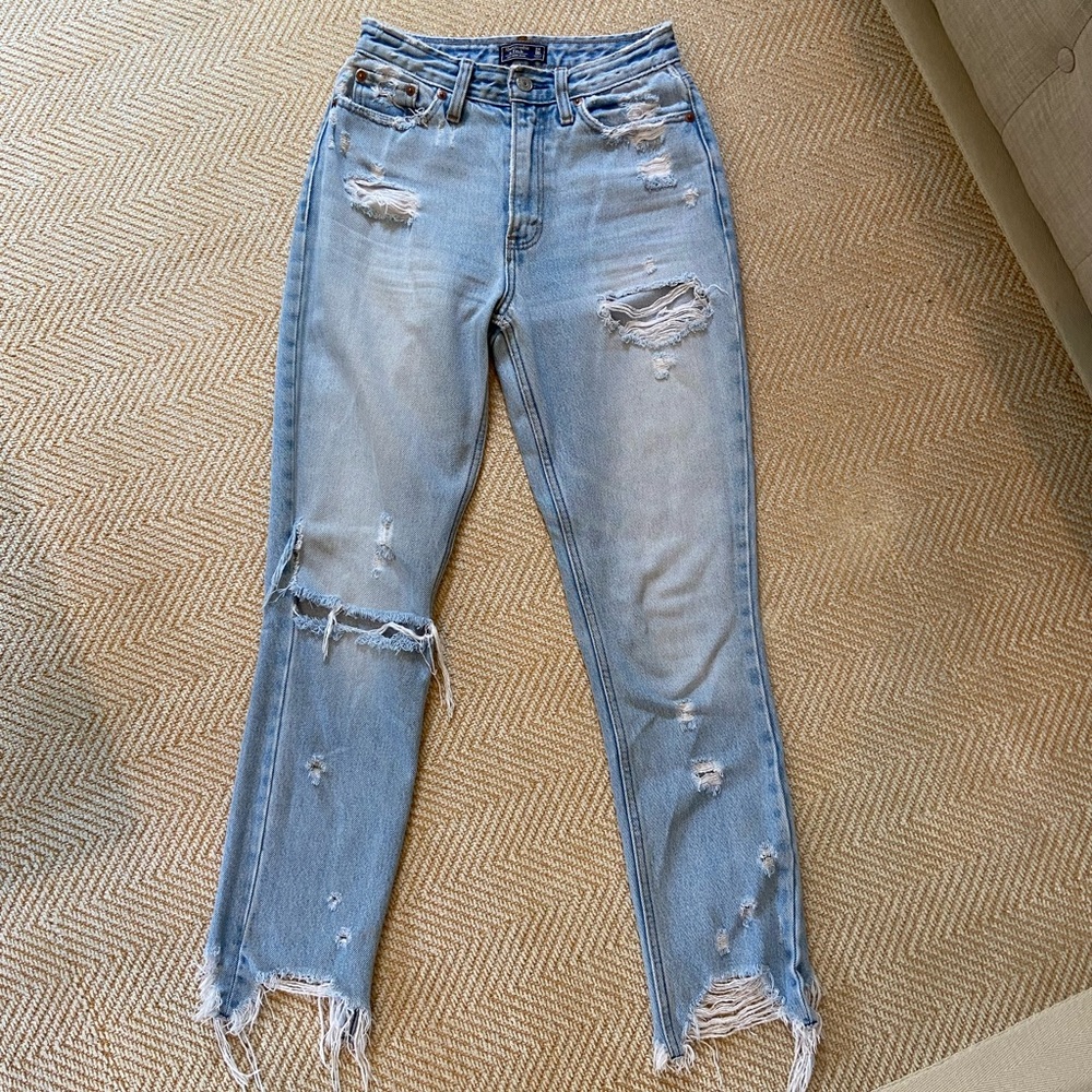Abercrombie & Fitch distressed denim jeans